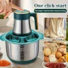 304 Stainless Steel Multifunctional Electric Food Processor 2L 3L 5L Meat Grinder Mincer Vegetable Chopper Slicer 220V EU Plug