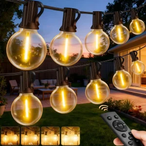 30M Outdoor String Lights G40 LED Festoon Fairy Patio Garland Lamp Wedding Street Camping Garden Birthday Party Decoration Light