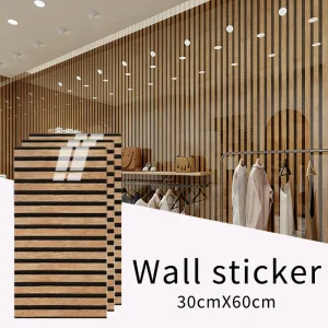 30X60cm grid waterproof and anti fouling self-adhesive PVC wallpaper for living room and bedroom decoration wall stickers