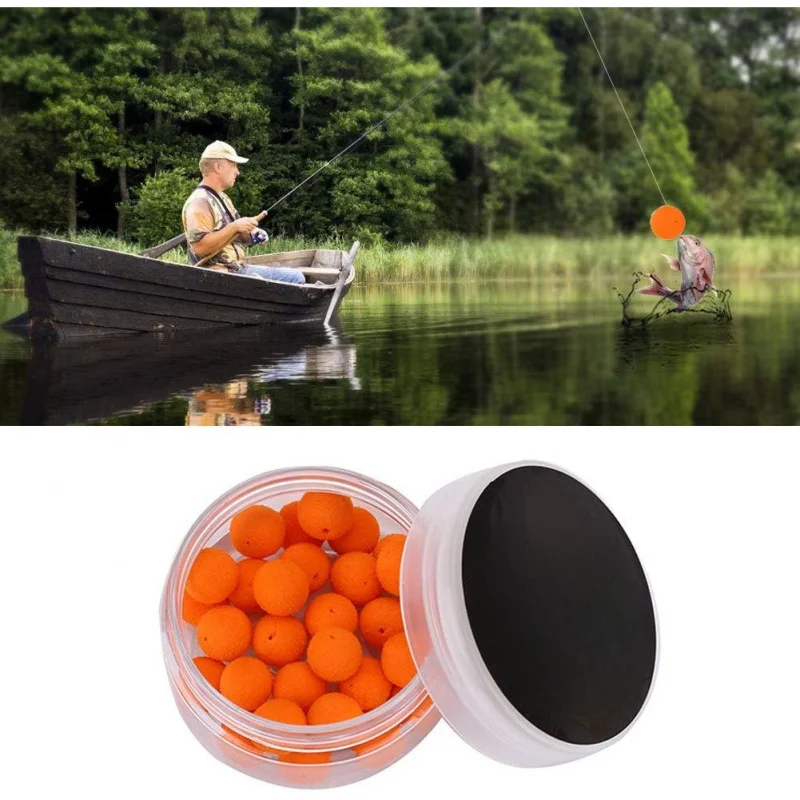 30pcs 12mm Smell Fish Fishing Bait Set Foam Pop-Up Soft Particle Boiled Egg Float Ball Feeder Artificial Fish Bait for Angling - Image 2