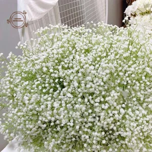 30pcs Artificial Baby's Breath Flowers Real Touch Gypsophila Suitable For Wedding Bride Engagement Home Ornament Room Decoration