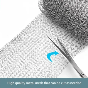 3/6/9/12/15M Filter Wire Mesh Pest Protection Mesh Stainless Steel Mesh Insect Screen for Hole Filler Protect Seedlings & Seeds