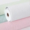 3D Imitation Linen wallpaper Self-adhesive Thickened Background wallpaper Bedroom Renovation Home Decor PVC Foam Wall Sticker