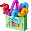 4 Pack Mini Pop Tube Sensory Fidget Toy Colorful Heavy-Duty for Construction Building Educational Toys for Stress Autism ADHD