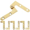 4 Sets Up and down Pivot Door Hinge Hinges for Kitchen Cabinets Fittings Rotating 360 Degree Copper Secret Rotatable