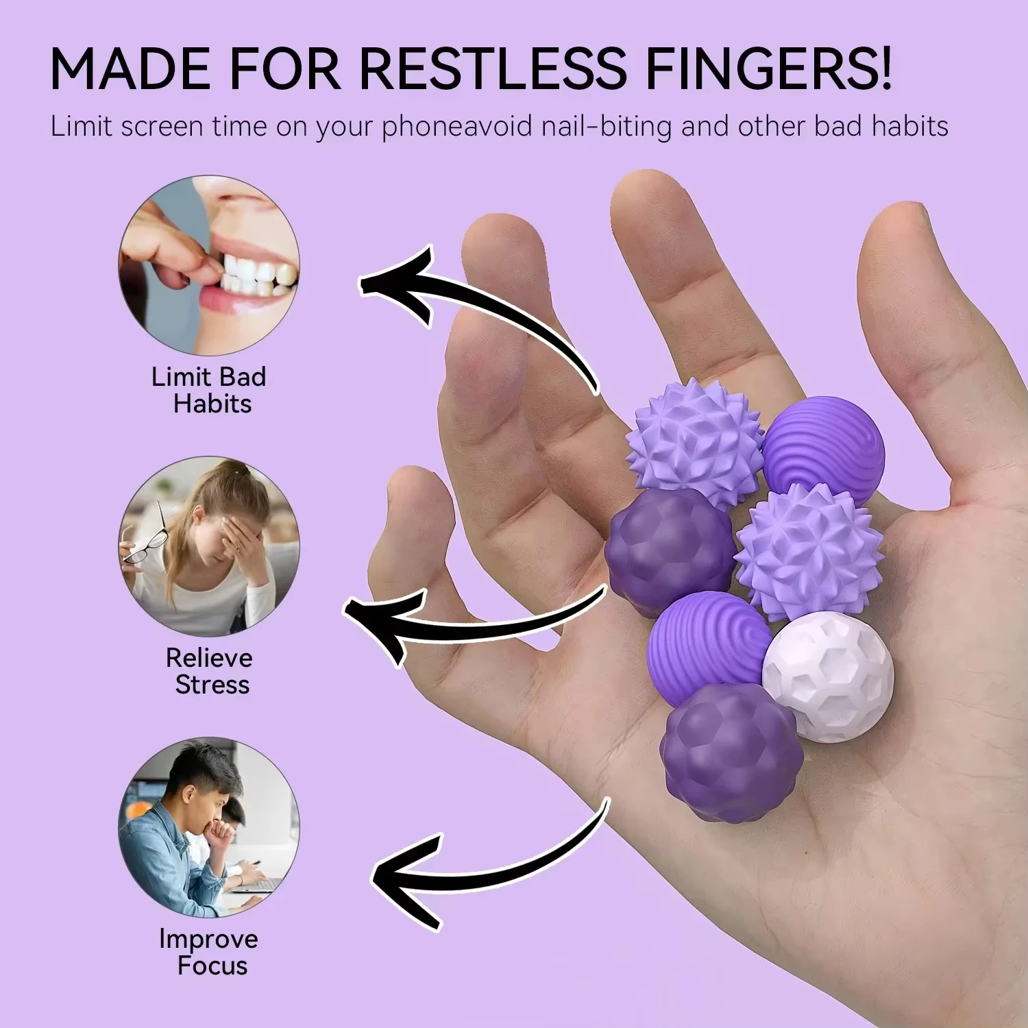 4/8pcs Magnetic Toy EDC Anti Stress Relief Toys Fidgeting Antistress Anxiety Sensory Toy Magnet balls for Adult Kids Autism ADHD - Image 2
