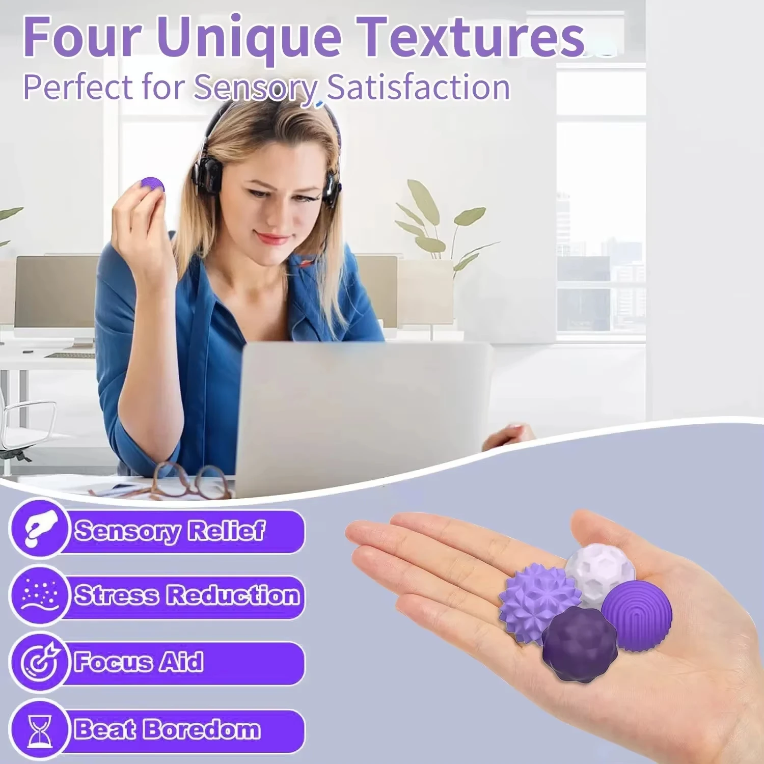 4/8pcs Magnetic Toy EDC Anti Stress Relief Toys Fidgeting Antistress Anxiety Sensory Toy Magnet balls for Adult Kids Autism ADHD - Image 3