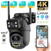 4K 8MP Security Camera 5X Zoom Dual Lens Dual Screen Outdoor WiFi Home Protection 6MP IP PTZ CCTV Video Surveillance Camera