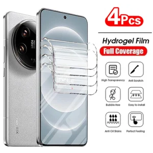 4Pcs Hydrogel Film For Xiaomi 14 Ultra 13T 12T 11T 10T 12 13 Pro Screen Lens Protector For Xiaomi 12X 11 12 13 Lite