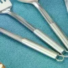 4Pcs Stainless Steel Kitchen Utensil Set Shovel Frying Spoon Soup Colander Spatula Kitchen Tools Set