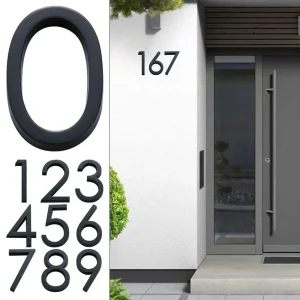 4inch/10cm Durable For Home Mailbox Hotel Address ABS Acrylic 0 To 9 Numeral Tag Door Label Number Plate Sign