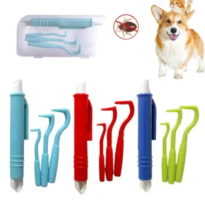 4pcs Pet Flea Removal Tool Kits Tweezers Tweezers Mite Anti Dog Ticks and Fleas Flea Tick Tweezers Clip Remover Tool Tweezers
