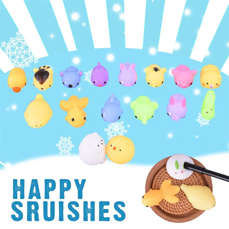 50-5PCS Mochi Squishies Kawaii Anima Squishy Toys For Kids Antistress Ball Squeeze Party Favors Stress Relief Toys For Birthday - Image 6
