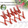 50 Plastic Grafting Clamps, Garden Plant Support Clamps, Round Red Clamps For Gardening Vegetables, Flowers, Shrubs