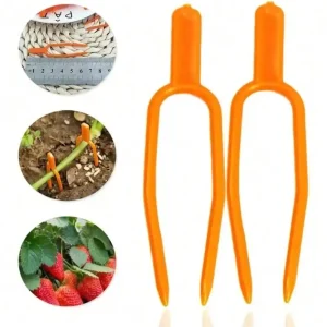 50PCS Plant Stem Stolon Fixator 55MM 65MM Garden Strawberry Planting Fork Watermelon Fastening Fixture Clamp Clip Plant Support