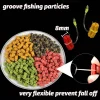 50PCS Rubber Band Particles Lure Big Granular Fishing Food Aquatic Nutrition Feed Carp Pesca Attractant Flavor Elastic Soft Bait
