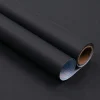 55CM Width Matte Wallpaper Black Waterpoof Vinyl Self-Adhesive Stickers for Wall Furniture Livingroom Contact Paper Home Decor