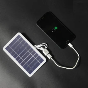 5V 2W Solar Panel Output USB Outdoor Portable Solar System Mobile Phone Chargers