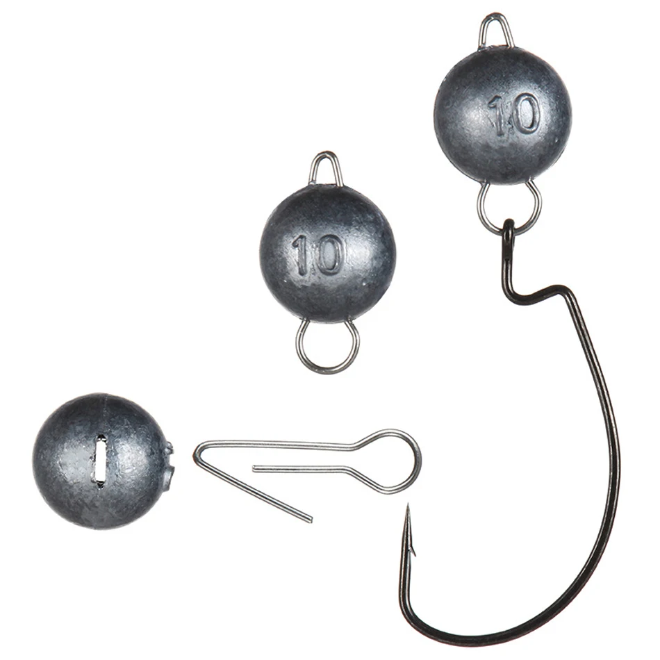5pcs 2g-18g Fishing Weight Sinker Jig Head Deep Water Bullet Weight with Swivel Round Ball Sinkers Fishing Tackle Accessories - Image 3