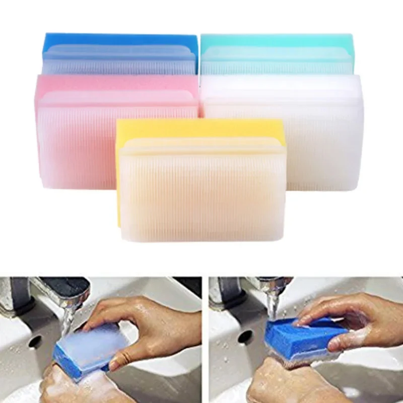 5pcs/pack Children Sensory Brush Baby Bath Sponge Brush Surgical Hands Denture Cleaning Brush Sterile Sponge Scrub Bristle Brush - Image 2