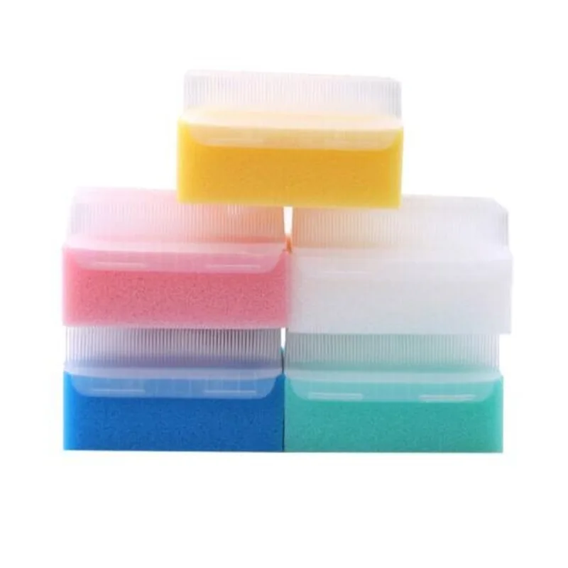 5pcs/pack Children Sensory Brush Baby Bath Sponge Brush Surgical Hands Denture Cleaning Brush Sterile Sponge Scrub Bristle Brush - Image 3