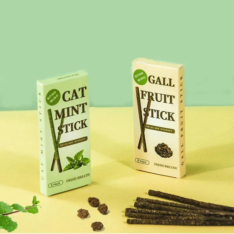 6-24Pcs Natural Matatabi Cat Stick Mint Caught Bite Excited Rods Silvervine For Cat Teeth Cleaning Treating Pet Supply Cat Toys - Image 4