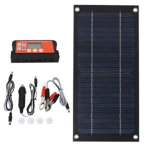 600W Solar Panel portable solar panel kit Monocrystalline Silicon 100A Charge Controller Solar Panel Kit Car Ship Charging Tools