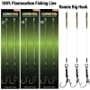 6PCS/10PCS Ronnie rig 3 Styles Carp Rigs 4 Hook Sizes: 2#, 4#, 6#, 8# - Fluorocarbon Fishing Line, Quick Change Swivel & Bait Sc