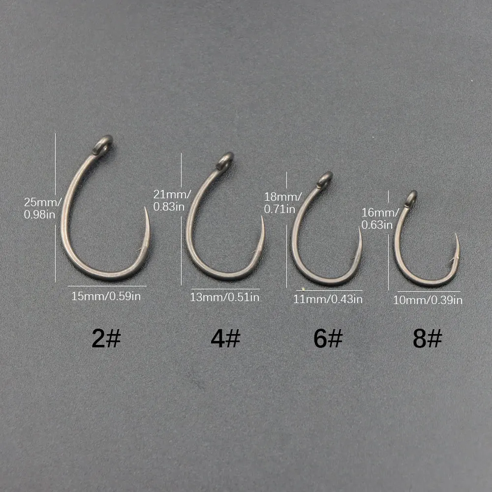 6pcs Carp Fishing Ready Tied Hair Rigs Alloy steel Carp Fishing Hook Braided Line For Method Feeder Fishing Accessories Tackle - Image 3