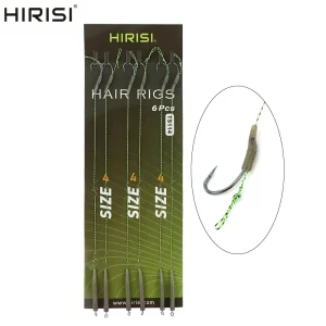 6x Carp Fishing Rigs Ready Made Hook Link Terminal Tackle Fish Hooks TS114