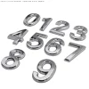 7CM 3D Numeral Door Plaque House Drawer Sign Plating Gate Digits,Mailbox Numbers 0-9, Apartment, Office, Hotel Room