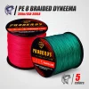 8-Strand PE Braided Dyneema Rock/Sea Fishing 0.1mm-1.0mm 6LB-300LB Tangle-Free Main Lure Line Multifilament Weaves Wired PE Line
