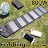800W Foldable Solar Panel Phone Charger 5V Solar Panels Plate USB Solar Panels Power Bank for Cell Phone Camping Emergency