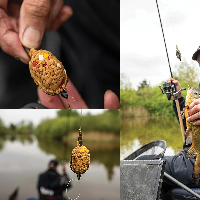 8PCS Premium Method Feeder Rig Bait Spike,Maggot Clip,Quick Stop - Pre-Tied, Strong Line Hair Rig, Sharp Hooks for Carp Fishing - Image 6