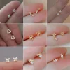 925 Silver Needle Zircon Earrings Hypoallergenic Fashion Ear Studs Female Pendant Tassel Pendant Earrings for Women Jewelry Gift