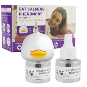 96ML 1Diffuser 2 Soothing Liquid Pet Relaxing Agent Pheromones Emotion Stabilizing Anti-Stress Electric Heating Cat Soothing Set