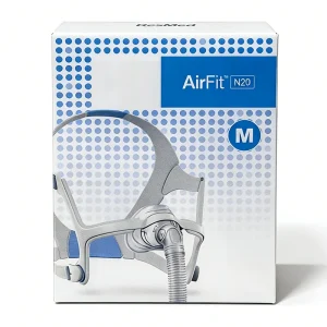 AirFit N20 Nasal CPAP Mask Upgrade Kit Reusable Frame Elbow Assembly with Headgear Tube And Cushion for Sleep Apnea Thera