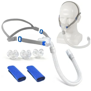 Airfit P10 Nasal Pillow with 2pcs CPAP Mask Strap Covers, CPAP Mask Anti Snoring Sleep Apnea Auto CPAP Bipap Mask SML Cushions