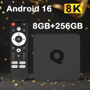 Android TV Box Q1 Android 16 H313 5G Dual Wifi BT5.4 32G 64G 128G 256G 8K Video HDR10+ Google Voice Assistant Media Set Top Box