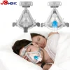 Anti-Snoring CPAP Mask with Full Face & Nasal Include Reusable Memory Foam Cushion, Frame & Elbow for Enhanced Breathing Therapy