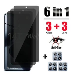 Anti Spy Screen Protector For Xiaomi 14T Pro Glass Xiaomi 14T Pro Glass Privacy Peep Film Xiaomi 14T Pro Tempered Glass Film