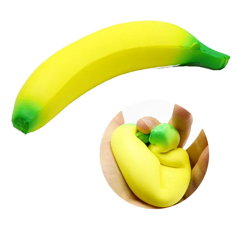 Anti-stress Squishy Banana Toys Slow Rising Jumbo Squishy Fruit Squeeze Toy Funny Stress Reliever Reduce Pressure Prop - Image 5