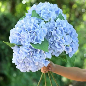 Artificial Flowers Cheap Silk Hydrangea Bride Bouquet Wedding New Year Decoration Home Accessories for Vase Plants Arrangement