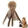 Artificial Rabbit Fur Cat Toys, Soft and Durable, Interactive Indoor Kitten Kicker, Promotes Kitty Exercise, Interactive toy