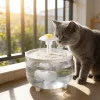 Automatic Cat Water Fountain USB Electric Mute Pet Drinking Dispenser with Filter Drink Bowl for Cats Water Dispenser