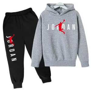 Autumn Hoodie Pants Two Piece Suit Children Spring Boys And Girls Outdoor Sports Set Kid Casual Pullover basketball Coat
