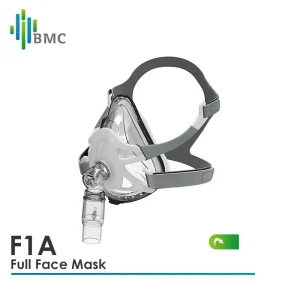 BMC CPAP F1A Full Face Mask With Headgear S/M/L 3 Size Cushions For CPAP Machine Medical Air Breathing Sleep Apnea Anti Snoring