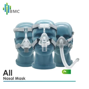 BMC CPAP Nasal Mask Full Face Mask With Tube Adjustable Strap Respirator For Travel CPAP Machine Anti Snoring Stopper Solution