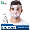BMC FM2 Full Face CPAP Mask with Headgear and Cleaning Brush For CPAP Bipap Machine COPD Sleep Apnea Suitable for 22mm Tube