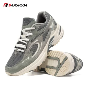 Baaslpoa New Men's Running Shoes Mesh Fabric Breathable Non-Slip Men's Outdoor Sports Walking Basketball Shoes Men's Sneakers